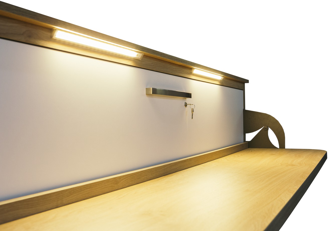 Schrankbett Wandbett mit Schreibtisch Singlo Desk Advantage