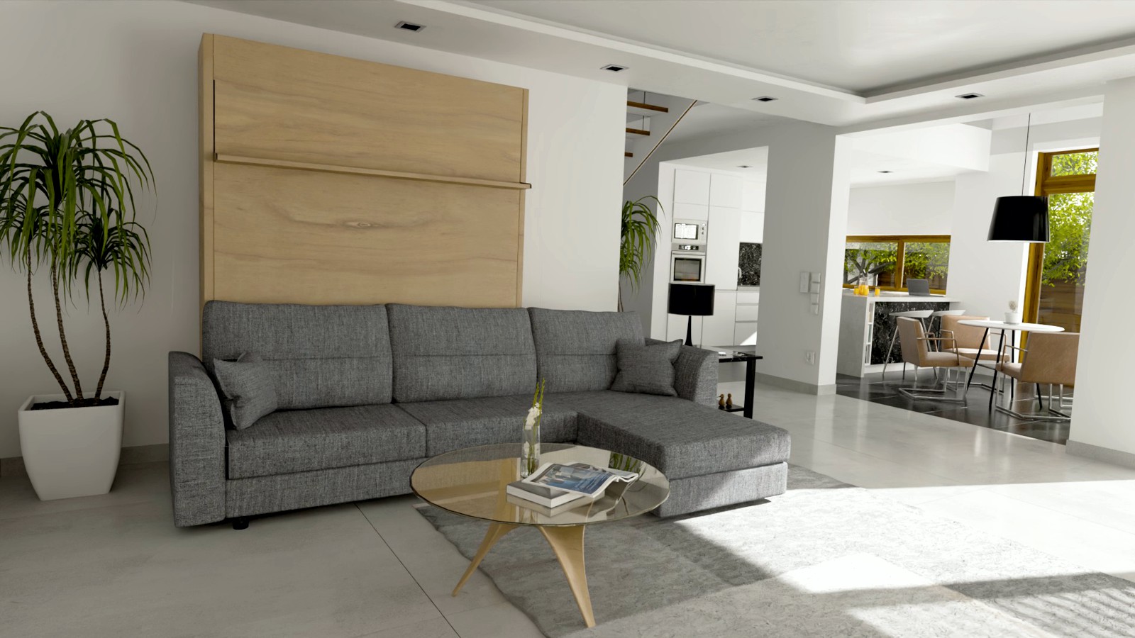 Schrankbett Wandbett Corto Alto mit Recamiere